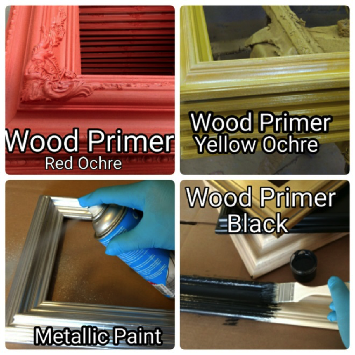 Seal the surface & final finished effect - How to Gilding Picture Frames