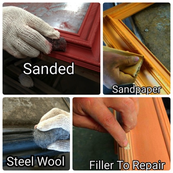 Seal the surface & final finished effect - How to Gilding Picture Frames