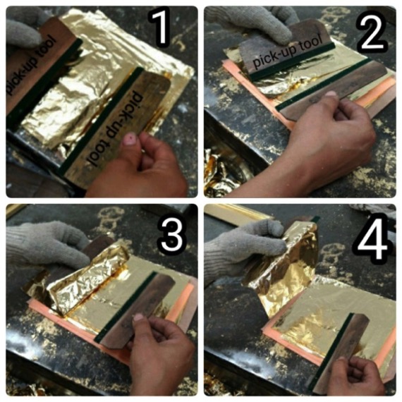 Lay the leaf - How to gilding picture frames