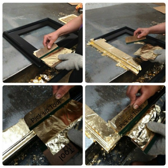 Lay the leaf - How to gilding picture frames