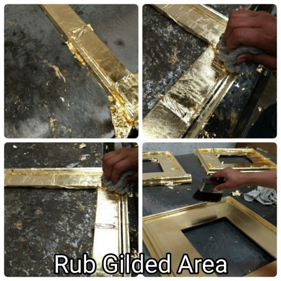 Removes Excess Leaf Surface - How to gilding picture frames