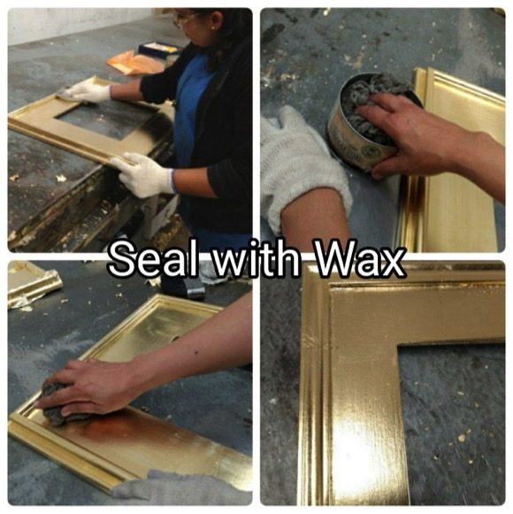 Removes Excess Leaf Surface - How to gilding picture frames